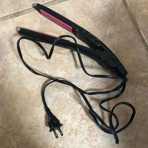 black and pink conair straightener